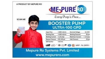 Ultra Booster Pump 100gpd